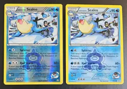 Team Aqua's Sealeo 4/34 x2 1 Reverse Holo 1 Regular Pokemon Double Crisis MP - Image 1