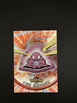 ¤ #88 Grimer ¤ HOLO Foil Blue Logo Topps Series Pokemon Animation Edition - Image 1