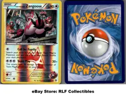 2015 Pokemon, Double Crisis, #22/34 Team Magma's Zangoose, Reverse Holo Common - Image 1