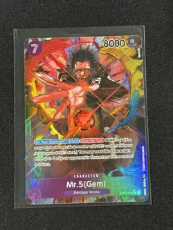 Mr.5 Gem Parallel Alt Art OP04-072 One Piece English Kingdoms of Conspiracies - Image 1
