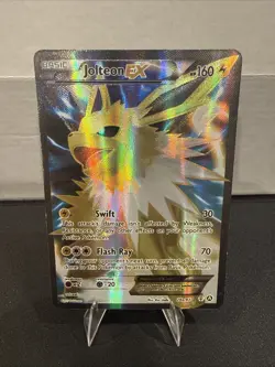 2017 Pokemon TCG XY Generations Jolteon EX Full Art 28a/83 Ultra Rare Holo Card - Image 1
