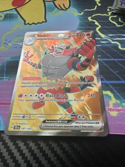Pokemon TCG Incineroar EX 187/162 Sv05: Temporal Forces Holo Card - Image 2