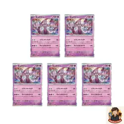 5 card Mewtwo 150/165 Reverse Holo SV Scarlet Violet 151 Pokemon - Image 1