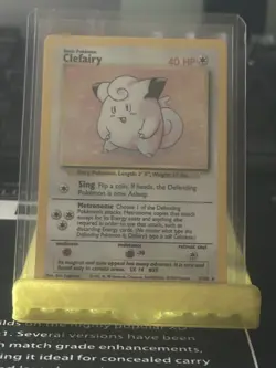 Pokemon TCG Clefairy Base Set Holo Unlimited Rare Card 5/102 MP Condition - Image 3