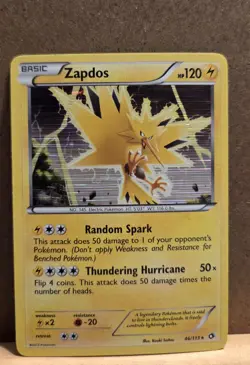Zapdos Legendary Treasures 46/113 Rare Holo LP - ungraded Pokemon Card - Image 1