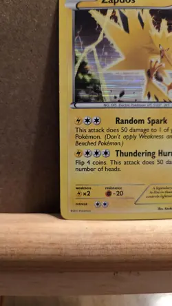 Zapdos Legendary Treasures 46/113 Rare Holo LP - ungraded Pokemon Card - Image 4