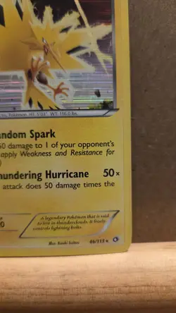 Zapdos Legendary Treasures 46/113 Rare Holo LP - ungraded Pokemon Card - Image 5