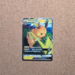 Raichu GX 20/68 Holo Pokemon TCG Hidden Fates Ultra Rare Pokemon Card *CEL - Image 1