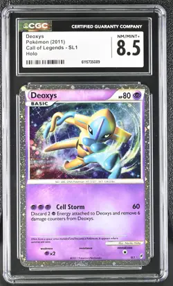 CGC 8.5 Deoxys 2011 Call of Legends SL1 Holo Pokemon Card - Image 1