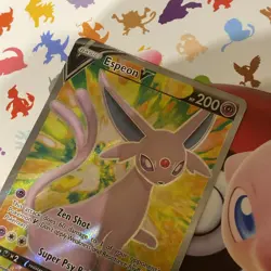 Espeon V Evolving Skies 179/203 Holo Ultra Rare Sword & Shield Pokemon TCG - Image 3