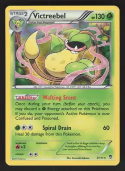 Victreebel 3/111 Holo Rare Pokemon TCG XY - Furious Fists LP - Image 1