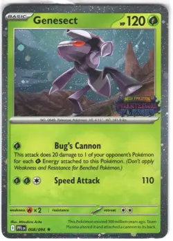Pokemon Genesect 008/094 Best Buy Phantasmal Flames Stamped Promo Card-Sealed - Image 2