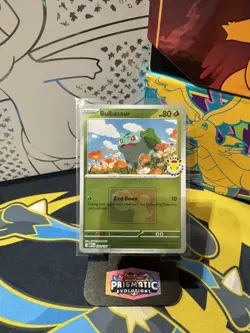 Pokemon TCG Bulbasaur 001/132 Pokemon Day 2026 League Promo Play! Prize Stamp - Image 1