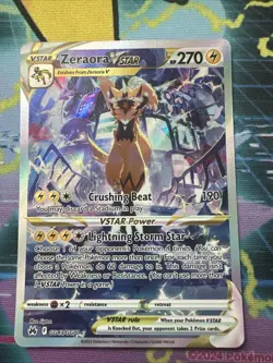 Zeraora VSTAR GG43/GG70 Crown Zenith Galarian Gallery Pokemon TCG Card - Image 1