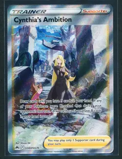 Cynthia's Ambition GG60/GG70 Galarian Gallery Rare Pokemon 2023 Crown Zenith NM - Image 1