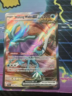 Walking Wake EX 189/162 Sv05: Temporal Forces Holo M/Nm Pokemon TCG - Image 1
