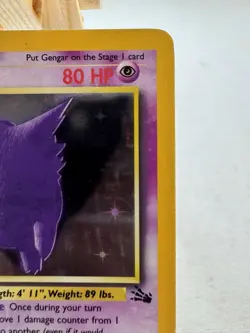 Pokemon Gengar Fossil Holo Rare 80 HP Stage 2 5/62 1999 English - Image 3