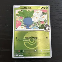 Pokemon TCG Ascended Heroes Erika's Oddish 001/217 - Reverse Holo Poke Ball - Image 1
