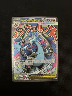 2025 Pokemon Phantasmal Flames UPC MEGA CHARIZARD X EX #23 Black Star PROMO - Image 1