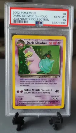 Pokemon Legendary Collection Holo Dark Slowbro 8/110 PSA 10 MINT Graded - Image 1