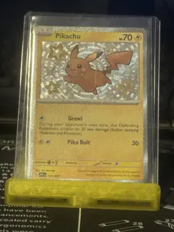 Pokemon Pikachu Baby Shiny 131/091 SV Paldean Fates PAF NM Condition - Image 3