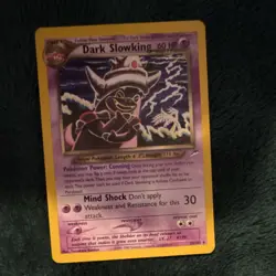 Pokemon Dark Slowking Neo Destiny Rare Stage 1 60HP 20/105 2002 - LP - Image 1