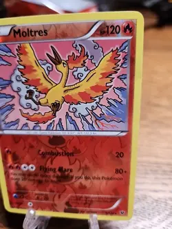 Moltres 9/124 Fates Collide Reverse Holo MP 2016 Pokemon TCG - Image 3