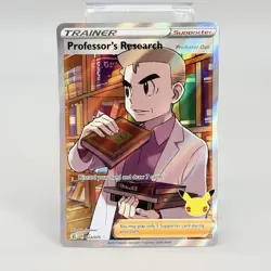 Pokemon Professor's Research Full Art 024/025 Celebrations Holo NM - Image 1