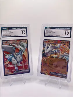 Pokemon White Flare Reshiram EX Ultra Rare Holo CGC Lot 158/086 020/086 - Image 1