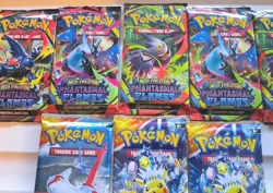 Pokemon Lot of 10 New Sealed Phantasmal Flame Surging Sparks Mega Evolution Set - Image 2