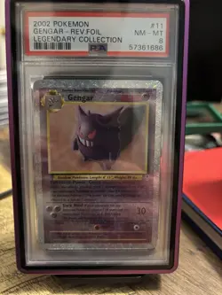 Pokemon 2002 Legendary Collection Gengar Reverse Holo #11/110 PSA 8 - Image 1