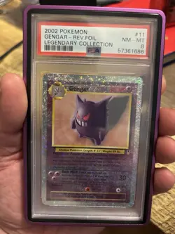Pokemon 2002 Legendary Collection Gengar Reverse Holo #11/110 PSA 8 - Image 4