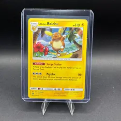 Alolan Raichu Pokemon S+M Crimson Invasion 031/111 Holo Rare MP - Image 1