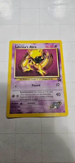 Sabrina's Abra Wizards Promo 19 WoTC Nintendo Power Magazine Pokemon Card Rare - Image 1
