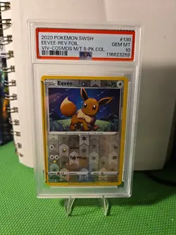 2020 Pokemon Swsh Eevee-rev.foil Viv-comos M/t 5-pk.col Psa Gem Mint 10 - Image 1