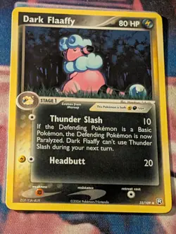 Dark Flaffy 34/109 Team Rocket Returns uncommon LP Pokemon - Image 1