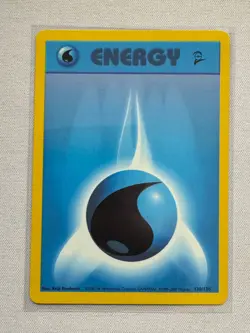 Water Energy 130/130 Base Set 2 Pokemon Near Mint - Image 1