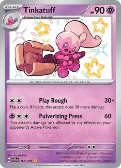 Tinkatuff #166 Pokemon Paldean Fates - Image 1