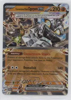 Cornerstone Mask Ogerpon ex Pokemon Scarlet & Violet: Twilight Masquerade TWM - Image 1