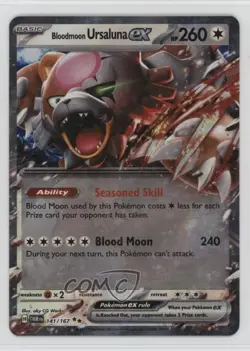 Bloodmoon Ursaluna ex Pokemon Scarlet & Violet: Twilight Masquerade TWM #141 - Image 1