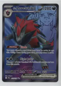 N's Zoroark ex Ultra Rare Pokemon Journey Together JTG #175 - Image 1