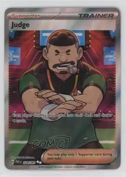 Judge Ultra Rare Pokemon Scarlet & Violet Paldean Fates PAF #228 - Image 1