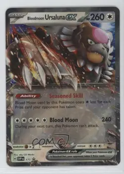 Bloodmoon Ursaluna ex Pokemon Scarlet & Violet Black Star Promo #177 - Image 1