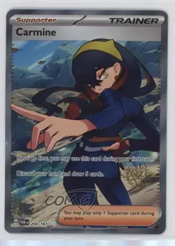 Carmine Ultra Rare Pokemon Scarlet & Violet: Twilight Masquerade TWM #204 - Image 1