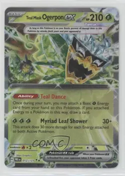 Teal Mask Ogerpon ex Pokemon Prismatic Evolutions PRE #012 - Image 1