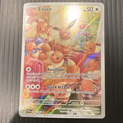 Pokemon TCG Eevee Illustration Rare Holo Twilight Masquerade 188/167 English - Image 1