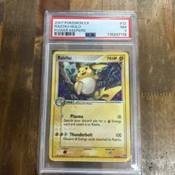 Graded PSA 7 2007 Pokemon EX Raichu Holo Power Keepers #12 - Image 1