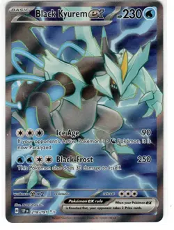 Pokemon Black Kyurem ex - Ultra Rare Holo SV08: Surging Sparks 218/191 NM - Image 1