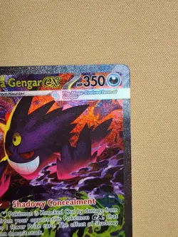 Pokemon Mega Gengar EX Full Art Holo Rare 284/217 ASC EN 350 HP 230 Power - Image 3