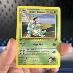 Vintage Pokemon TCG Gym Challenge - Giovanni's Nidoqueen 1st Edition - Near Mint - Image 1